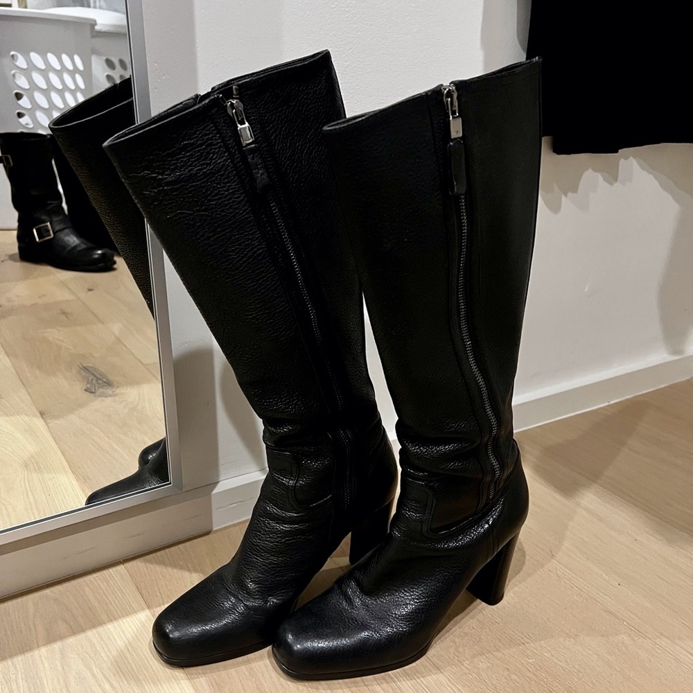 Prada High Black Boots